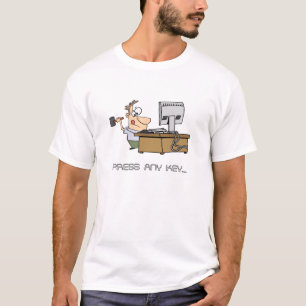 Pressione todas as camisetas engraçadas chaves