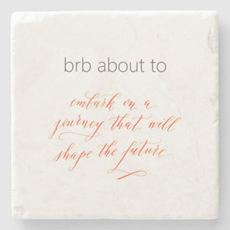 Prestes a embarcar Porta copos de pedra