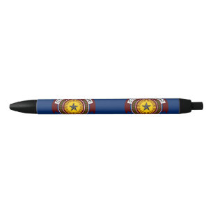 Preta Bandeira da Cidade de El Paso, Texas Caneta Tinta