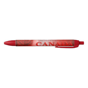 Preta Canadá Souvenir Caneta Canadá Mapear Caneta Folh