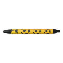 Caneta Amarela de Futebol Personalizada com Tinta 