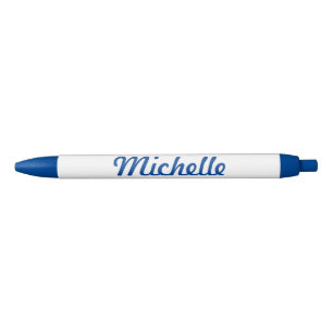 Preta Caneta azul com nome personalizado para escritório