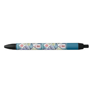 Preta Caneta Azulejo Blue Mahjong