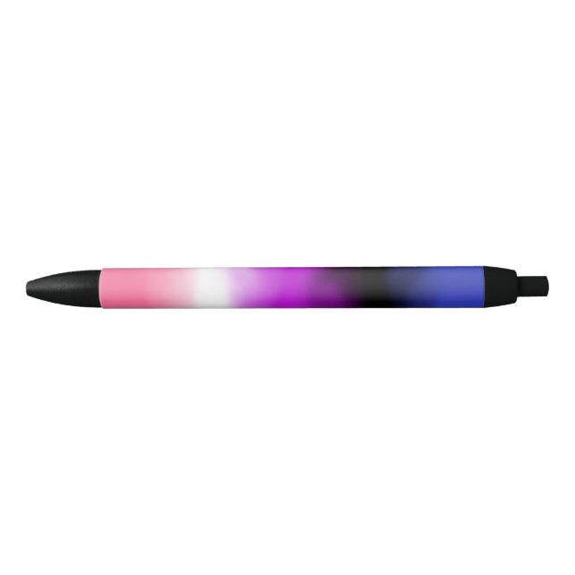 Preta Caneta Bandeira Gênero Fluido (Frente)