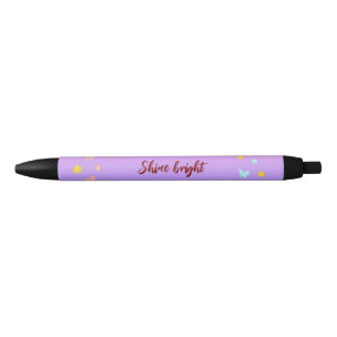 Preta Caneta Brilhante Personalizada para Meninas