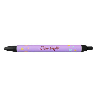 Preta Caneta Brilhante Personalizada para Meninas