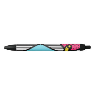 Preta Caneta Brilho Fashion 80s e 90s v01