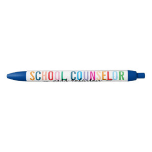 Preta Caneta Colorida para Orientador Escolar com Nome P