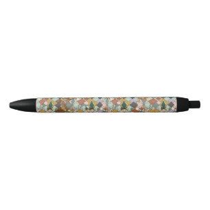 Preta Caneta com acabamento preto personalizado em mosai