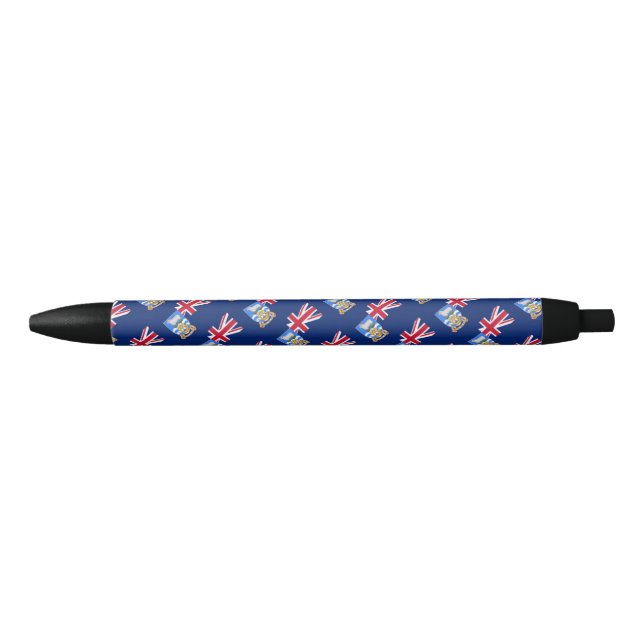 Preta Caneta de Ballpoint das Ilhas Falkland (Frente)