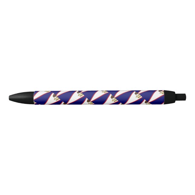 Preta Caneta de Ballpoint do Samoa Americano (Frente)