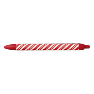 Preta Caneta de cana-de-açúcar listrada de natal vermelh