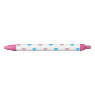 Preta Caneta de Corações do Orgulho Trans