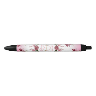Preta Caneta de Enfermeiro Floral, Rosa, Bonita