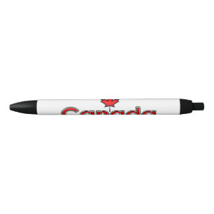 Preta Caneta de Folha de Mapeamento do Canadá