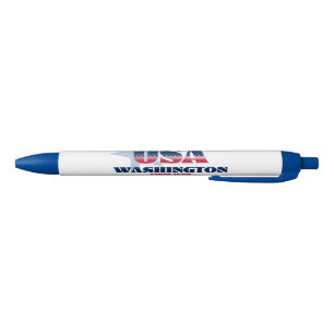 Preta Caneta de Ícones de Washington e Americano