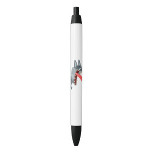 Preta Caneta de Lobo de Cartoon Animada