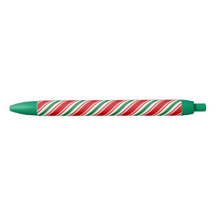 Preta caneta de natal listrada de pimenta doce