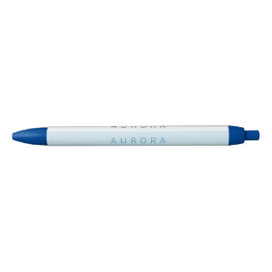 Preta Caneta de Negócios Minimalista Bicolor Personaliza