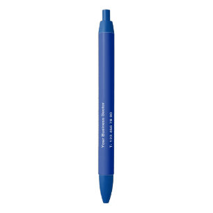 Preta Caneta de Negócios Promocional Seu Texto Endereço 