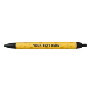 Preta Caneta de padrão de queijo suíço amarelo com te