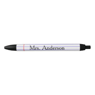 Preta Caneta de professores de notebook