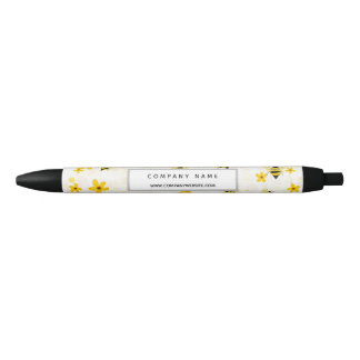Preta Caneta de Promocional para empresas Floral Persona