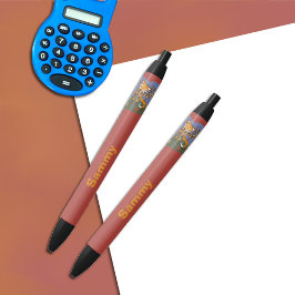 Preta Caneta de raposas de Woodland com nome