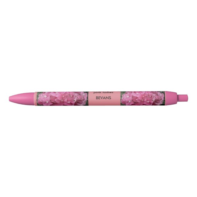 Preta caneta de senhoras rosa (Frente)