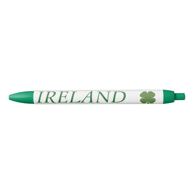 Preta Caneta de Shamrock irlandês (Frente)