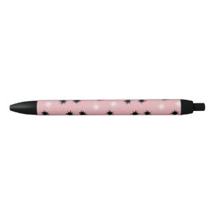 Preta Caneta de Starbursts Atômicos Rosa