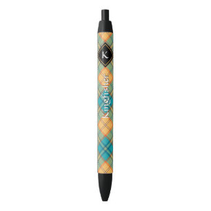 Preta Caneta de Tartan Kingfisher