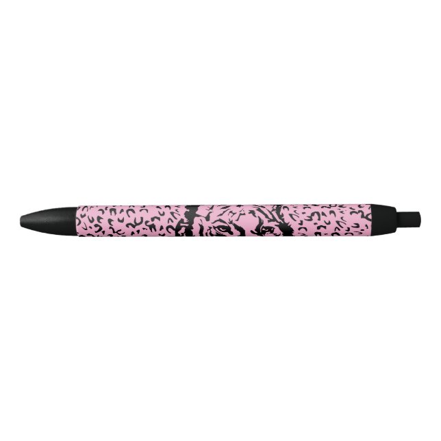 Preta Caneta de Tigre Rosa para Meninas (Frente)