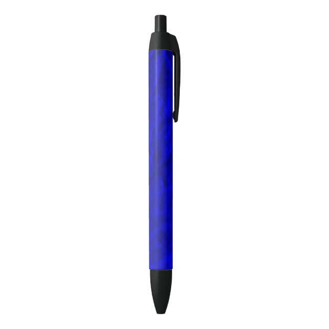 Preta Caneta de Tinta de Fundo de Papel Texturizado Azul (parte de inferior (Vertical))