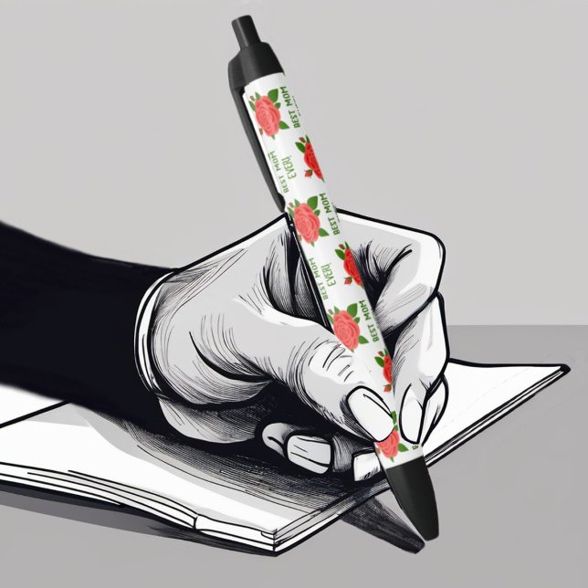 Preta Caneta Dia de as mães Rosa vermelha (Criador carregado)