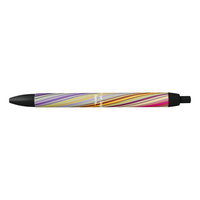 Preta Caneta distribuída personalizável (Frente)