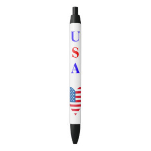 Preta Caneta do Coração do Sinalizador dos Estados Unido
