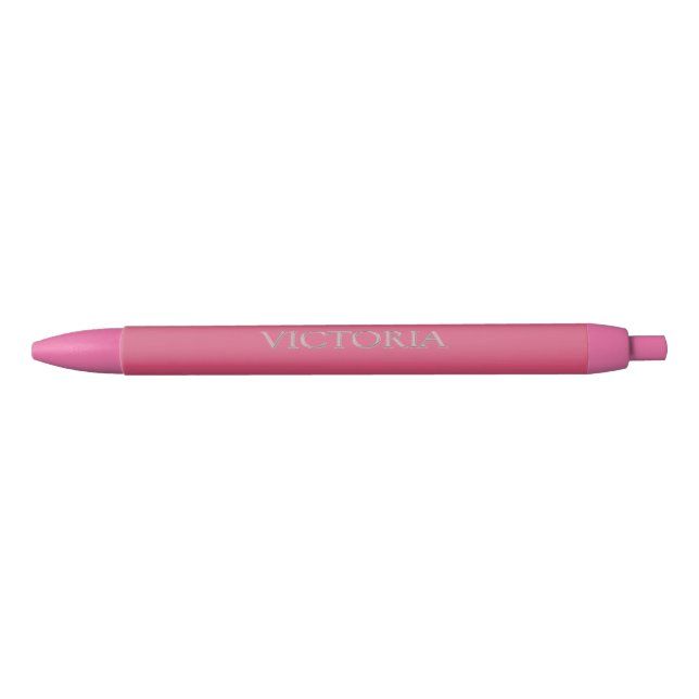 Preta Caneta do nome personalizado Victoria (Frente)