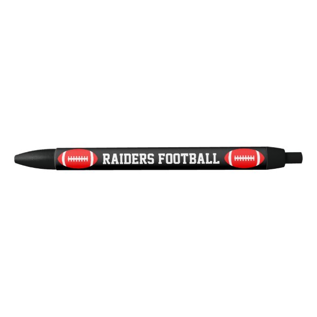 Preta Caneta do Red Football Custom Team Name ou do Text (Frente)