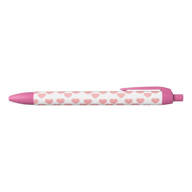 Preta Caneta Elegante Rosa Amor Presente Romântico Perso (parte de cima)