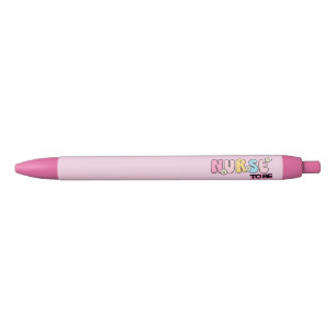 Preta Caneta Enfermeira Floral Fofa Para Ser