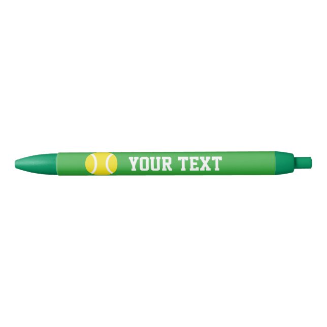 Preta Caneta esportiva amarela personalizada | Adicionar (Frente)