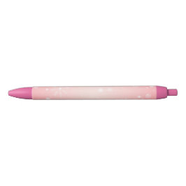 Preta Caneta Floco de Neve de Inverno Rosa