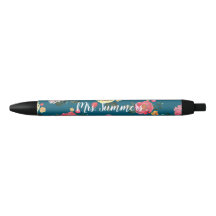 Caneta Floral Personalizada