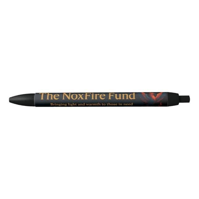 Preta Caneta Fundo NoxFire - Escreva com estilo! (Frente)
