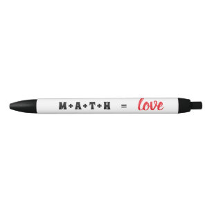 Preta Caneta Geeky Amor pela Matemática