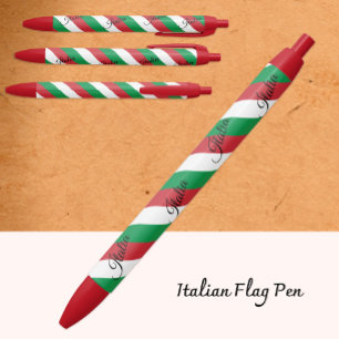 Preta Caneta Itália, Bandeira Italiana escola / escritór