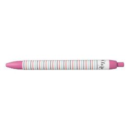 Preta Caneta Listrada Personalizada
