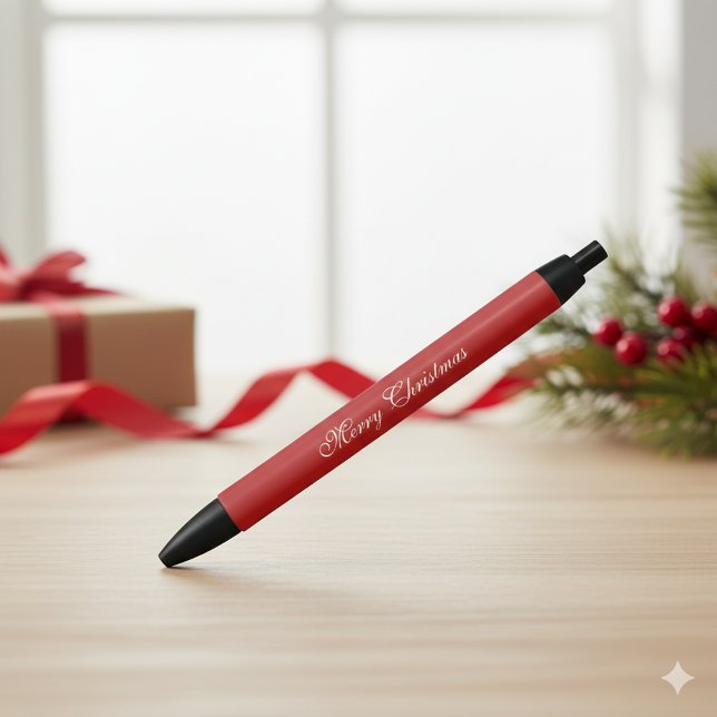 Preta Caneta Marcação Texto Natal Personalizado para Hol (Criador carregado)