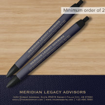Caneta Marinho azul e Promocional Dourado personal